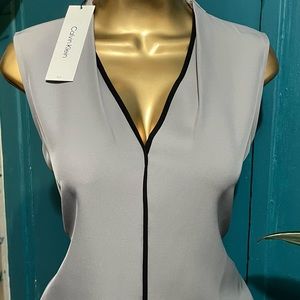 Clacking Klein gray blouse